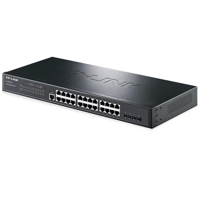 TP-LINK TL-SG5428 24-Port Gigabit Layer 3 Managed Switch with 4 Fiber Ports