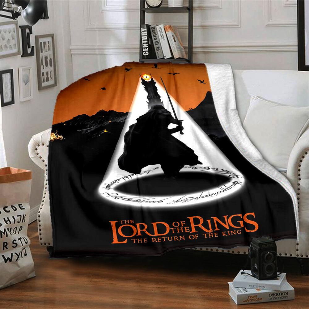 1pc The Return of the King Flannel Blanket Soft Warm Throw for Home, Office, Travel, All-Season Cozy Bedding GiftL1107