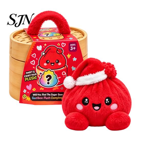 Fun Home Decoration Ornaments Giant Dumpling Plush Pillow, Cute Stuffed Steamed Bun Toy, Soft Kawaii Room Decor Accessories Food Decompression Fidget