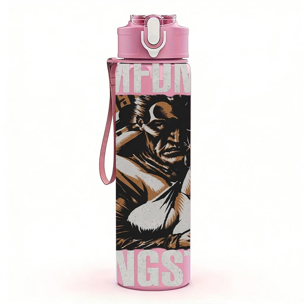 1PC Black Band Group A B C D 750ml sports water bottle leakproof straw lid outdoor office home