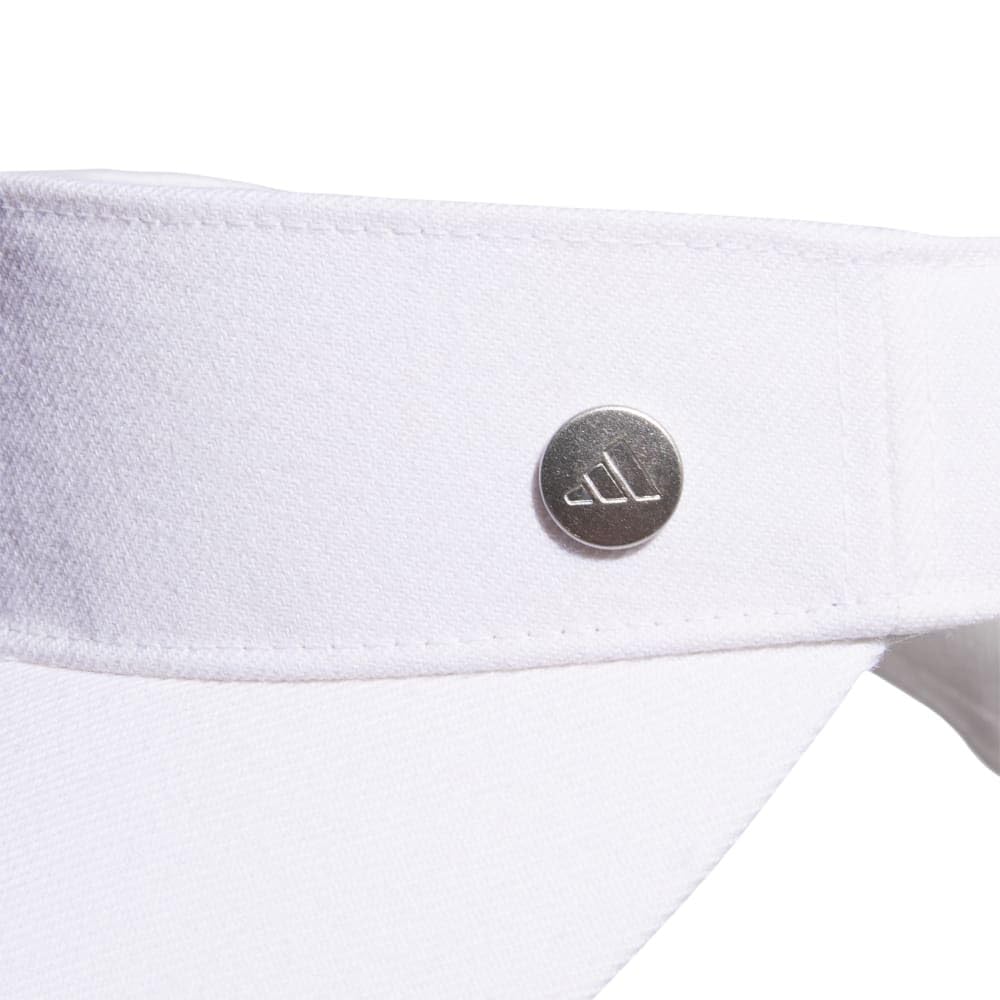 [Adidas Golf] Гольф-кепка Металлический логотип Лента Козырек Женская Белый Свободный размер