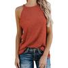 Summer Women Vest Fashion Loose Hanging Neck Tops Solid Color Knitted Vest Sexy Undershirt