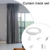 62KD Flexible Curtain Track 5 Meter White Ceiling/Wall Mount Rails Kits for Drapery