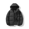 Jianheng Men's Cotton-padded Jacket Winter American Cotton-padded Jacket Men's Solid Color Hooded Loose Thickened Cotton-padded Jacket Women.