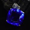 BLUE Sapphire 91 Ct CERTIFIED Square Cushion 925 Sterling Silver GEMS Pendant MY-PD-147-NS