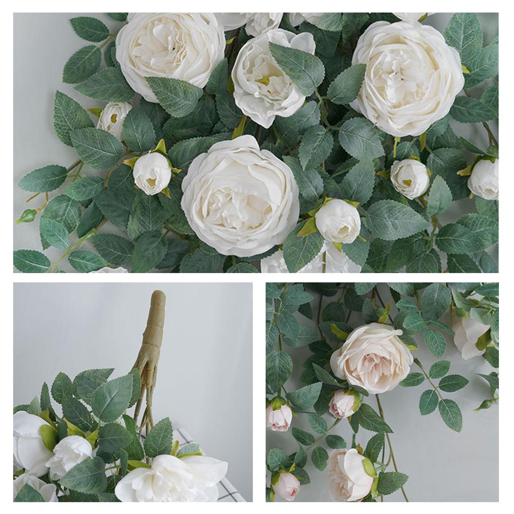 Artificial Hanging Flower Fake Hanging Rose Flower for Wall Home Room Garden