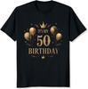 Футболка на 50-летие Подарки на день рождения для мужчин Мужа Парня Брата Футболка для вечеринки Графическая футболка