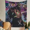 1 шт. Гобелен Juice Wrld с принтом, большой настенный гобелен, искусство, научно-фантастическая комната, домашний декор, декоративное одеяло