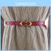 Women Leather Slim Waist Belt With Alloy Pin Buckle For Trendy Outfits Daily