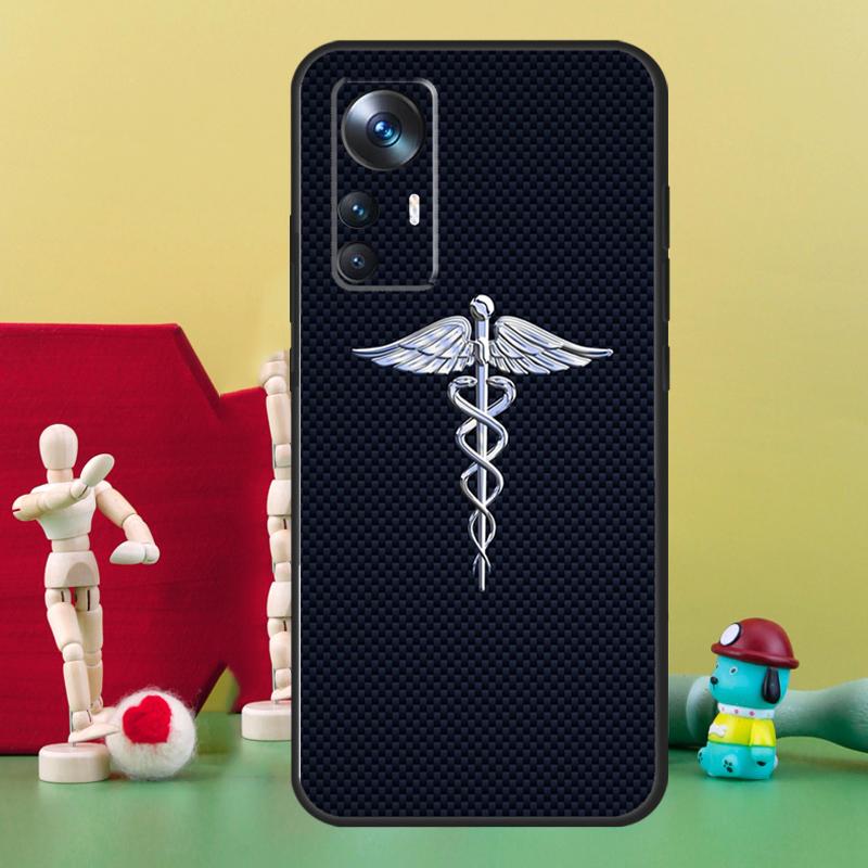 Медицинский чехол «Звезда жизни» для экстренных случаев для Xiaomi 15T 14T 13T Pro 13 14 15 Ultra 17 Pro Max POCO F5 F6 F7 X5 X6 X7 Pro