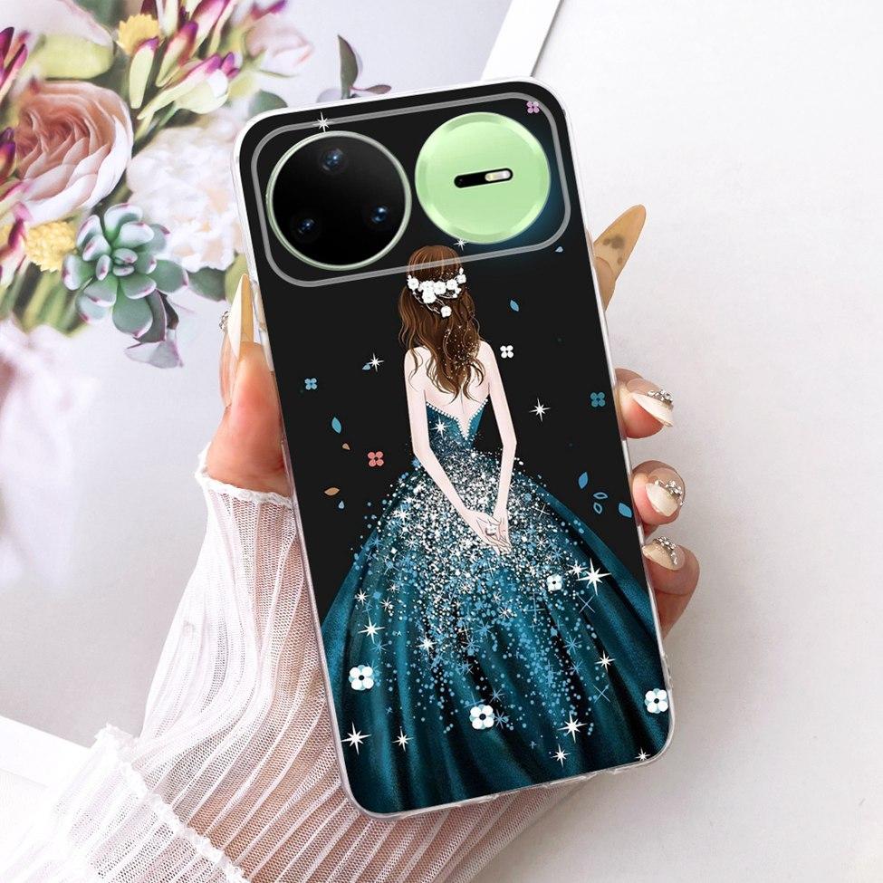 Clear For Huawei Nova 15 Pro Case KLE-AL00U Luxury Cute Cat Fashion Butterfly Cool Painted Casing For Huawei Nova15 Pro Cover