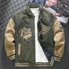 Men's Suede Embroidered Retro Baseball Jacket - Autumn & Winter Pilot Style