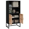 VidaXL Highboard Black 60x35x125 Cm Engineered Wood, Sideboard, Storage Furniture, Cupboard, Cabinet, Living Room Furniture, 352134