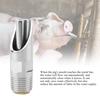 5-piece nipple drinker made of stainless steel, automatic drinker with strong spring for  s and cattle, prevents leaks and keeps the water clean