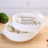 Round Single/Double Steamer Kitchen Tier Microwave Food Cookware Veggies Fish