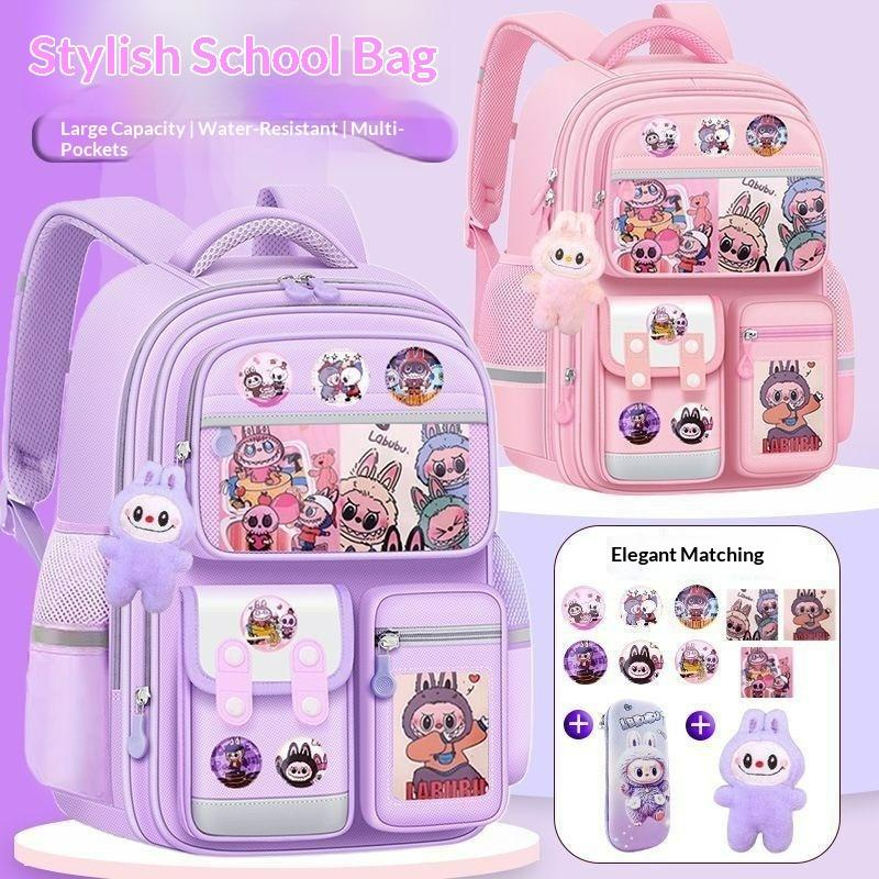 Children Elementary School Bag Multi-layer Ridge Guard Girls Boys Backpack