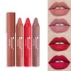 12 Colors Matte Lipstick Highly Pigmented Lip Stain Moisturizing Lip Gloss Easy To Color Lip Glaze Rotating Lipstick Pen