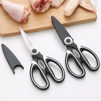 Кухонные ножницы из нержавеющей стали, многоцелевые, для курицы, костей, мяса, рыбы, птицы, овощей, профессиональные ножницы, инструменты, аксессуары