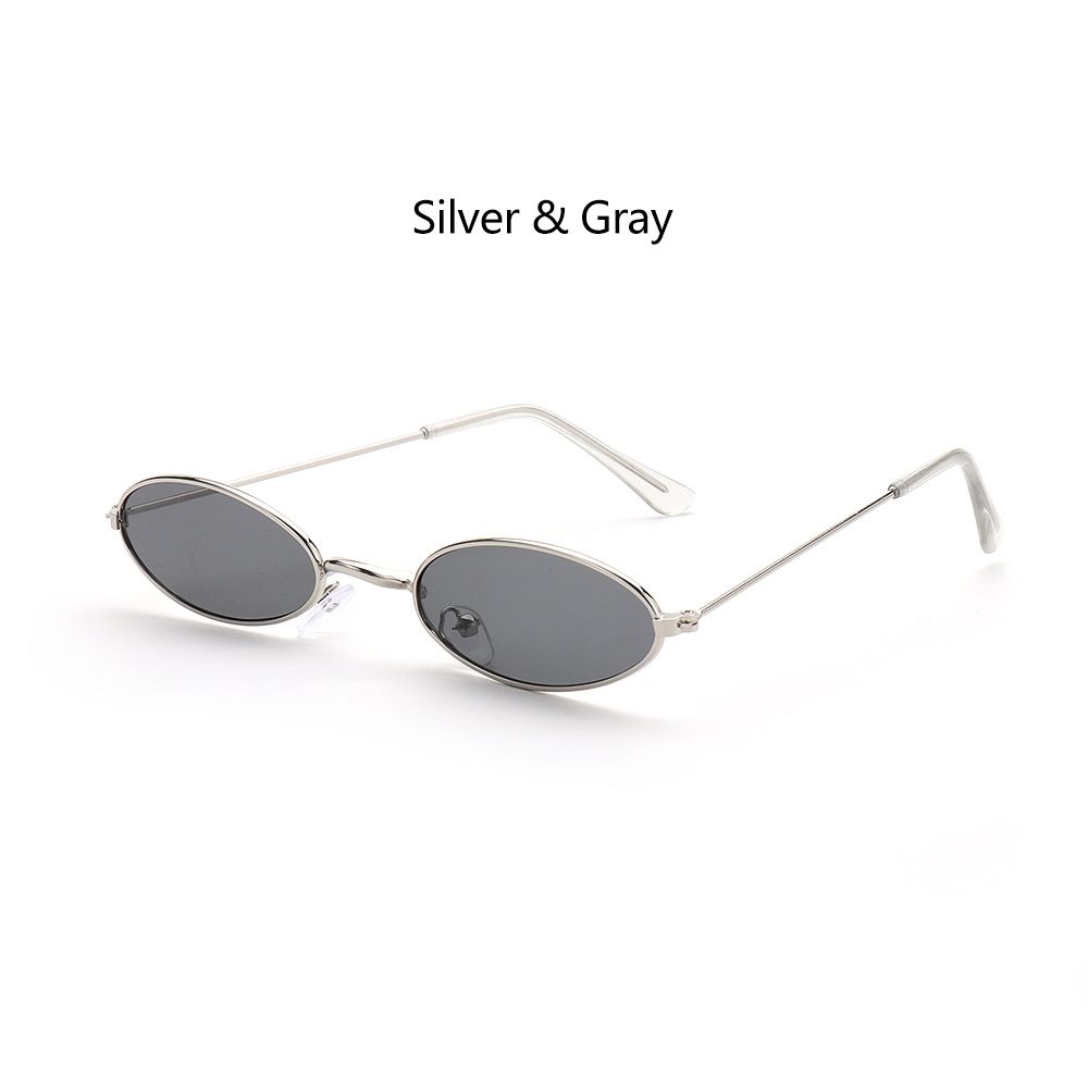 Fashion Design Small Frame Men and Women Sun Glasses Vintage Shades Eyeglasses Oval Sunglasses