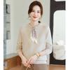Middle-aged and Elderly Knitted Large-size Age-reducing Slimming Baita Base Shirt Mother Wear Autumn and Spring Sweater New Loose Meat Covering