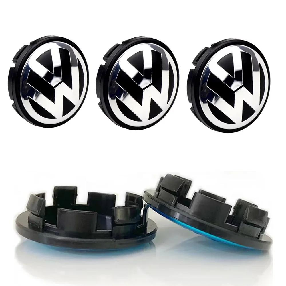 4pcs 55mm 65mm Car Styling Wheel Center Wheel Hub Cap Modification Accessories For Volkswagen Rline Golf GTI Passat Jetta Beetle