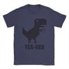 Men's T-Shirt Tea-Rex T-Rex Dinosaur Teacup Funny 100% Cotton Tee Shirt Short Sleeve Cartoon Cute T Shirts Merchandise Gift Idea