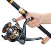 Комбинированная телескопическая удочка и катушка Портативная удочка из углеродного волокна с набором спиннинговых катушек 11BB