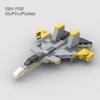 Конструктор MOC Истребитель Су-27СК Тяжелый Боевой Самолет Военный Самолет Су-27 Желтая Модель Модель Самолета Детская Игрушка