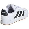 adidas Grand Court Alpha Classic Удобные Прочные Кроссовки с Низким Верхом Унисекс Кроссовки Белые Черные JQ2996