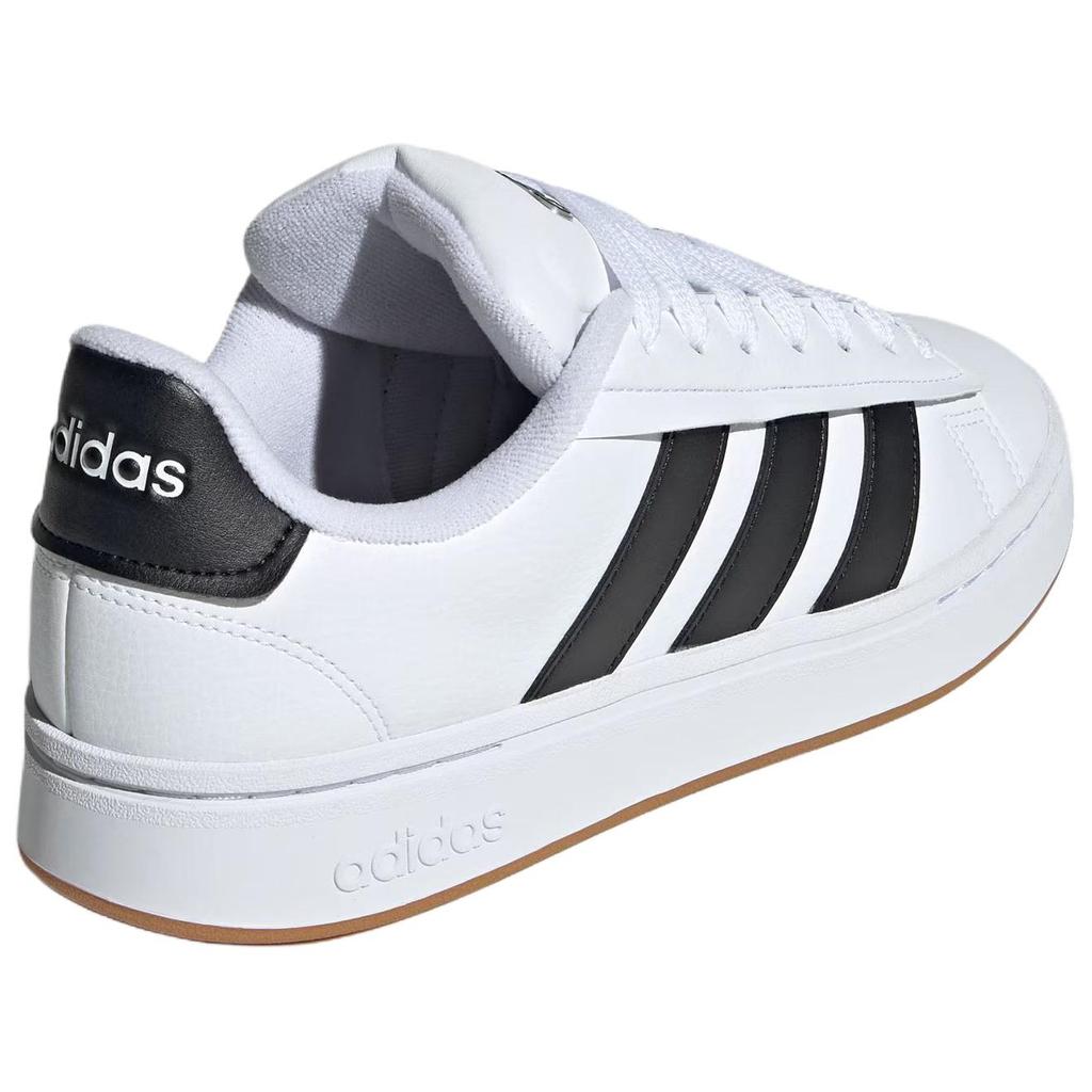 adidas Grand Court Alpha Classic Удобные Прочные Кроссовки с Низким Верхом Унисекс Кроссовки Белые Черные JQ2996