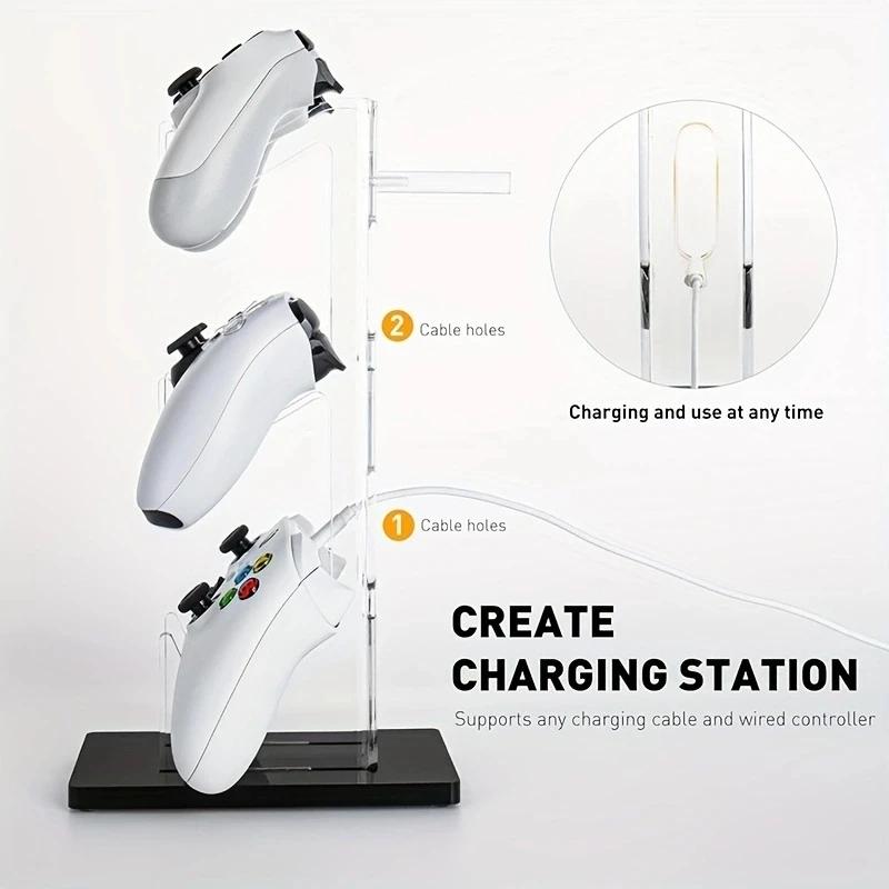 Tier Controller Holder 3 Universal Headset Stand Desk Organization Storage
