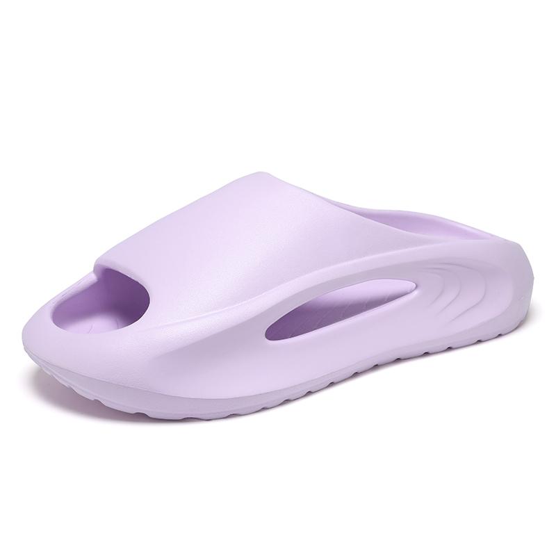 Модные мужские и женские летние нескользящие шлепанцы из ЭВА, пляжные сандалии, удобные, мягкие, на толстой подошве, для пар, домашние сандалии