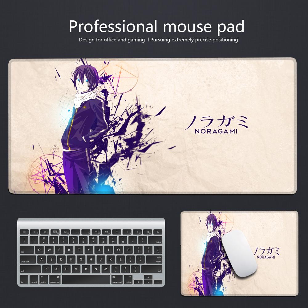 Noragami Night Fight Animation Beautiful patternsOffice Computer Desk Mat Table Big Mouse Pad Laptop Cushion Nonslip Decor