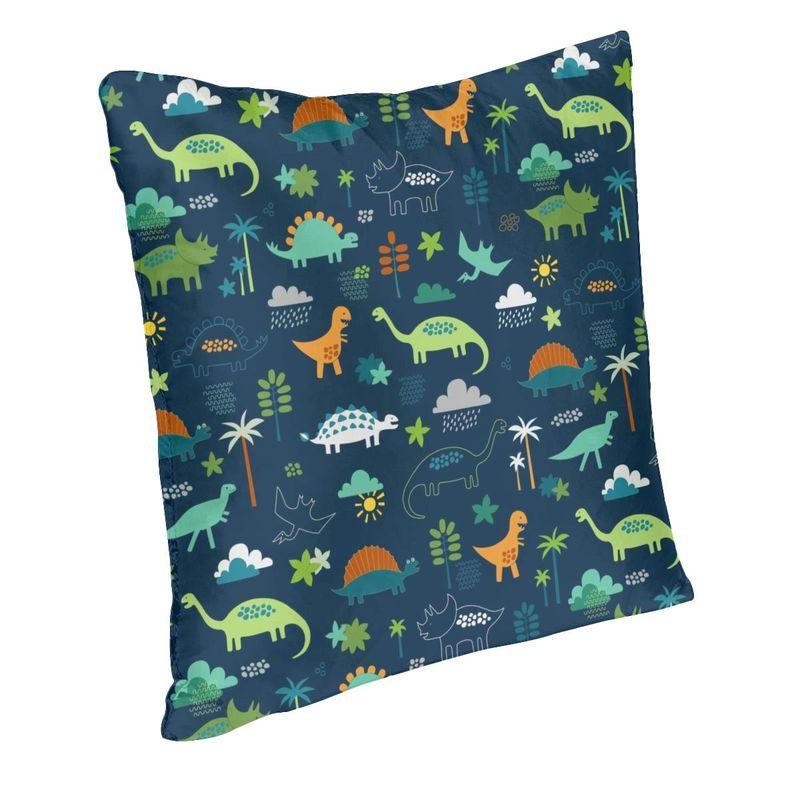 Dinosaur Land Cushion Covers Sofa Home Decor Cute Dino Pattern Square Throw Pillow Case 45X45
