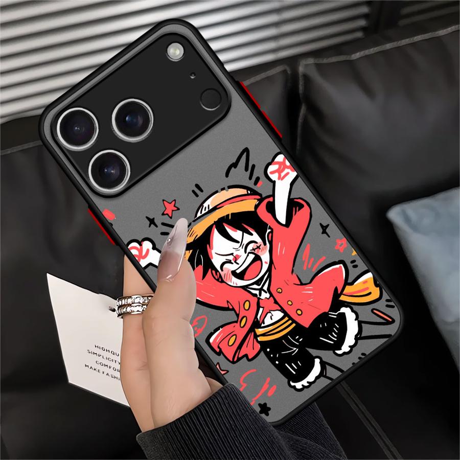 Чехол задняя крышка для телефона Funda для iPhone 17 Pro Max 14 11 16 Plus 12 15 13 Mini 7 8 SE XS XR Air Мультяшный O-One Pieces