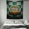 Celtic Football Club Wall Tapestry Aesthetic Wall Hanging Printed Fabric Blanket Decorative Tapestries for Bedroom Living Room Home Decor