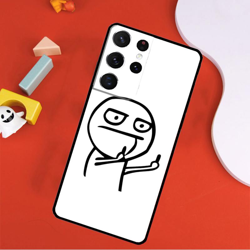 Смешной чехол для телефона с средним пальцем для Samsung Galaxy S25 Ultra S24 Ultra S9 S10 S20 S21 S22 S23 Plus S24 FE