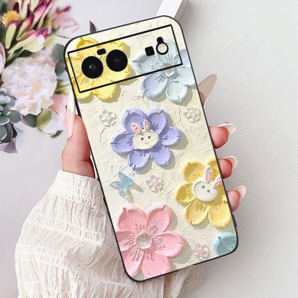 For Google Pixel 6 Case Cute Animals Soft Silicone Phone Cases For Google Pixel 6 Pixel6 Coque Ultra-thin TPU Back Cover Housing