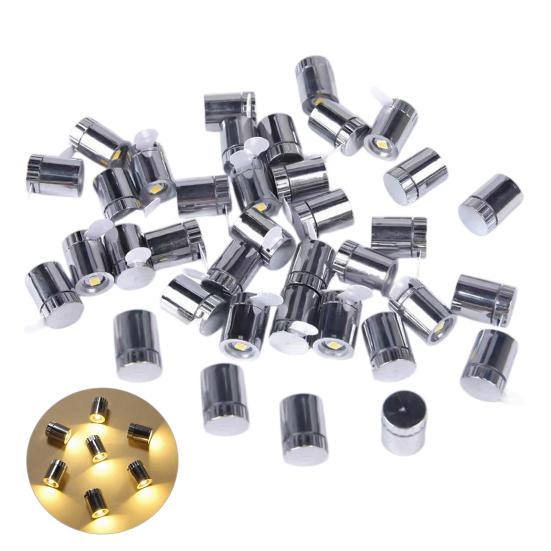 20 шт. Мини светодиодные декоративные огни Простое включение поворотом Без проводов Миниатюрные craft-огни для кукольных домиков Бумажные фонарики Декорации для DIY-сцен