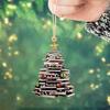 Book Ornaments For Christmas Tree 2D Acrylic Car Ornament Book Lover Pendant Festival Decor For Christmas Holiday Home