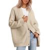 Simple Women's Knitted Cardigan Soft Comfortable V-neck Cardigan Clothes for Commute