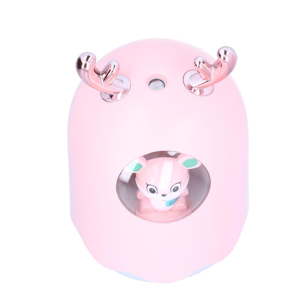 USB Home Desktop Air Humidifier Desktop Humidifier Aroma Diffuser with Night LightPink