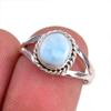 Natural Republic Larimar Gemstone 925 Solid Sterling Silver Gift Ring S.7 g1R68