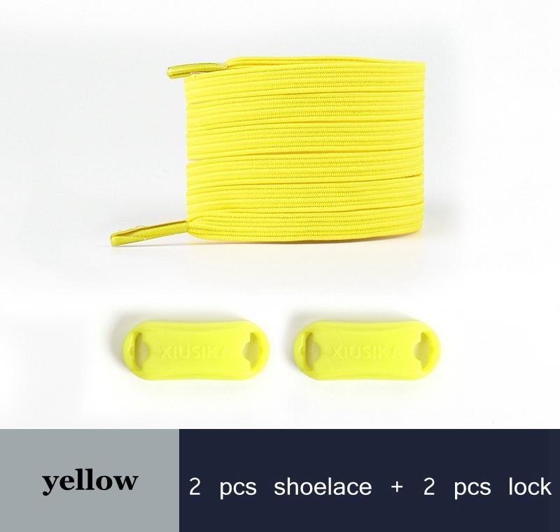 NO.8 2022 New No Tie Shoe Laces Elastic Laces Sneakers Flat Shoelaces Without Ties Kids Adult Quick Shoe Lace Rubber Bands for Shoes