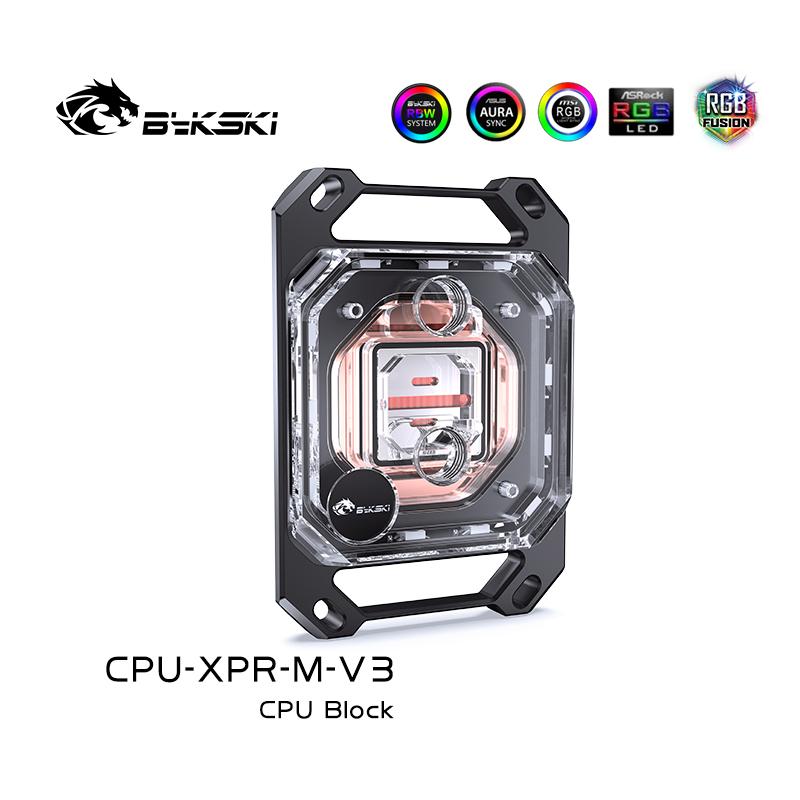 Bykski CPU Water Block Use for INTEL LGA1700/1200115X/2011/2066 AM4/AM5Cooler Radiator SYNC/CPU-XPR-I/M-V3