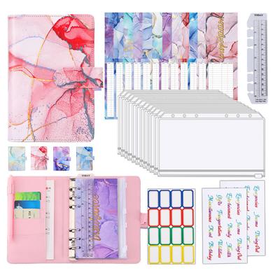 Полезная бухгалтерская книга, многофункциональный блокнот из искусственной кожи формата А6 с переплетом для планирования денег и бюджета