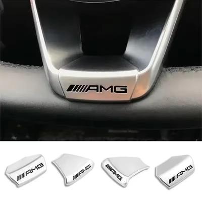 Значок Эмблема Автомобиля Декоративная Накладка Руля Наклейка Для Mercedes Benz AMG W206 W204 W205 W212 W213 W221 W222 W223 W251 W464