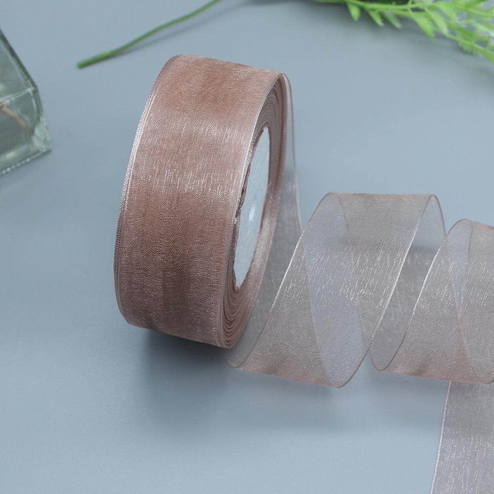 3.8/4 см прозрачная лента из органзы Snow для упаковки рождественских подарков