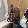 2025 Autumn New Leopard Print Mini Backpack Fashionable Versatile Campus Casual Oblique Span Bag Women
