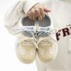 Lightweight thick-soled German training shoes, new summer breathable casual leather color board shoes